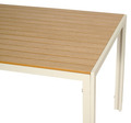 Trädgårdsbord Vermont Sandgrå/Teak 205 x 90 cm Sunlife